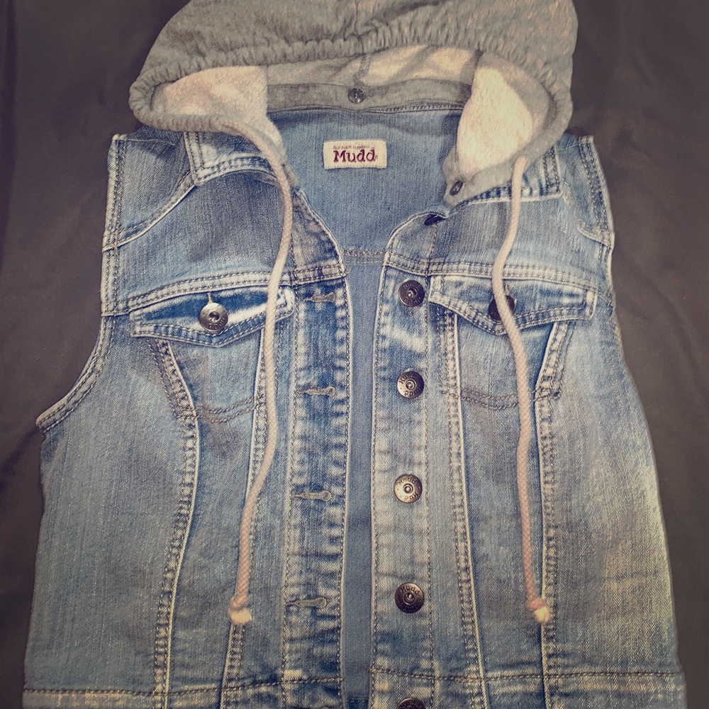 Muss Denim Vest with Hood